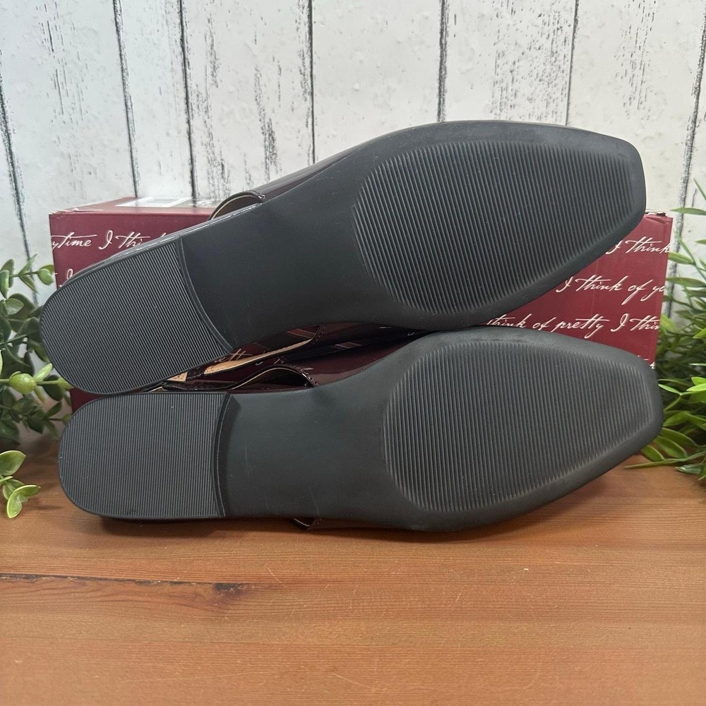 Kensie Felice Maroon Slingback Flats - Picture 4 of 6